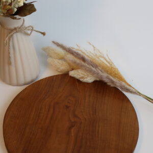 Handcrafted Round Teakwood Platter / Cutting Board